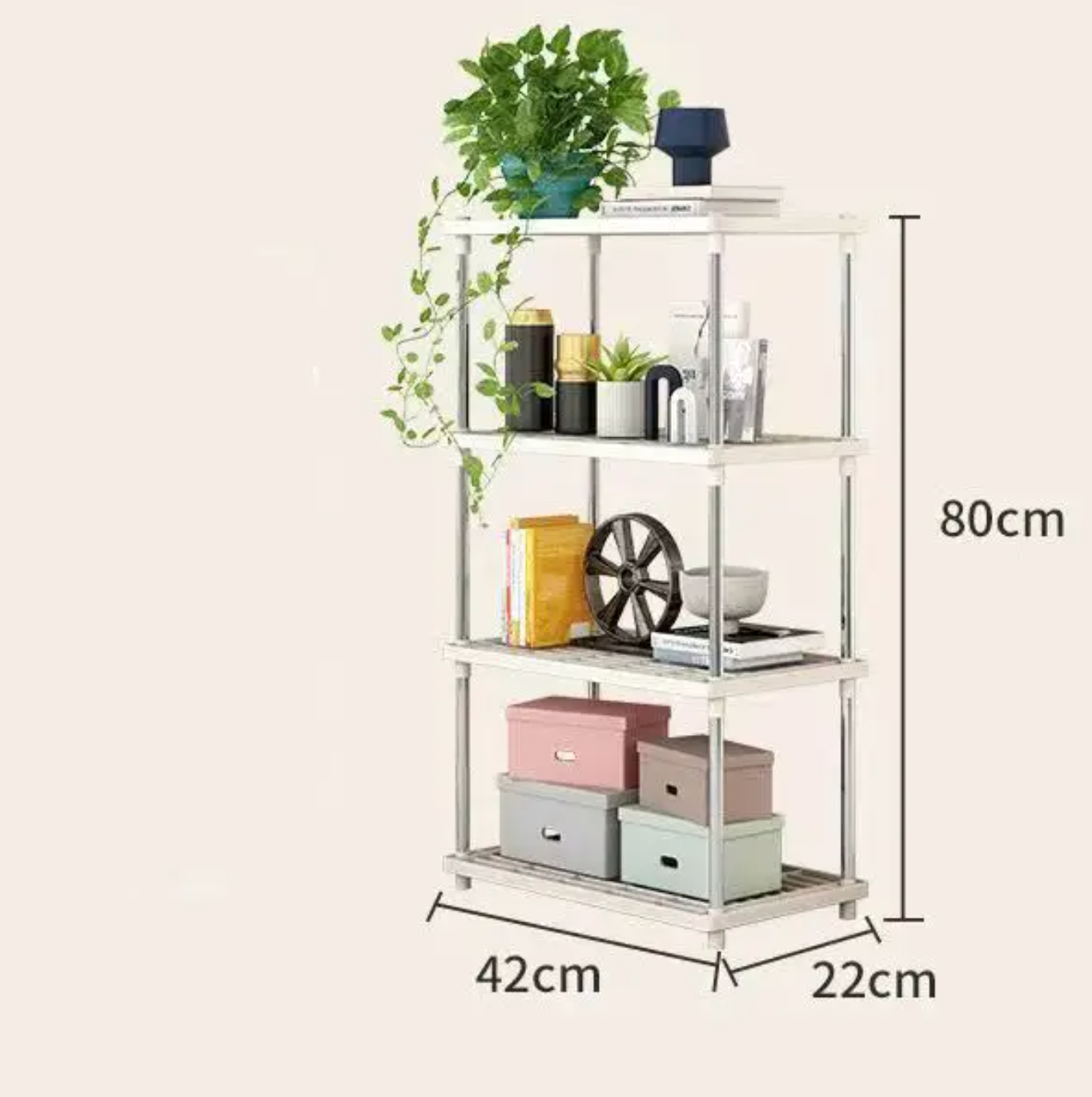 Estantería Estante Repisa de Cuatro Niveles