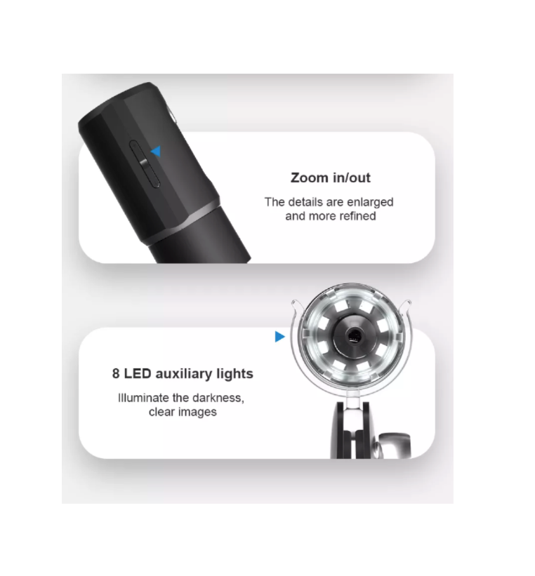 Microscopio Inalambrico WiFi Analizador de Piel y Cabello