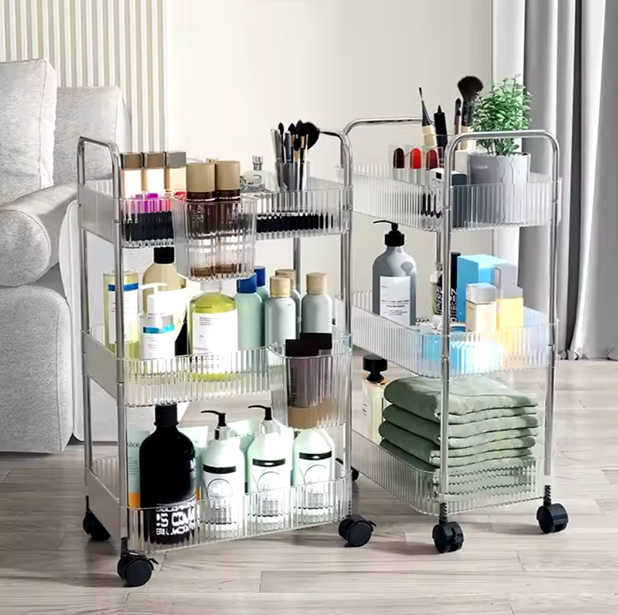 Carrito de Tres Niveles con Ruedas