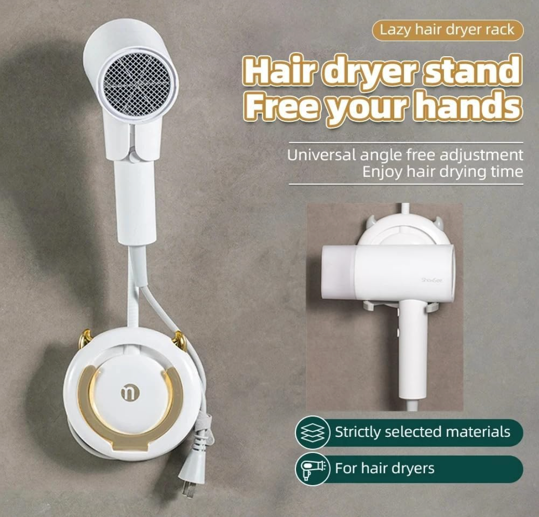 Soporte Pared Ajustable para Secador de Pelo