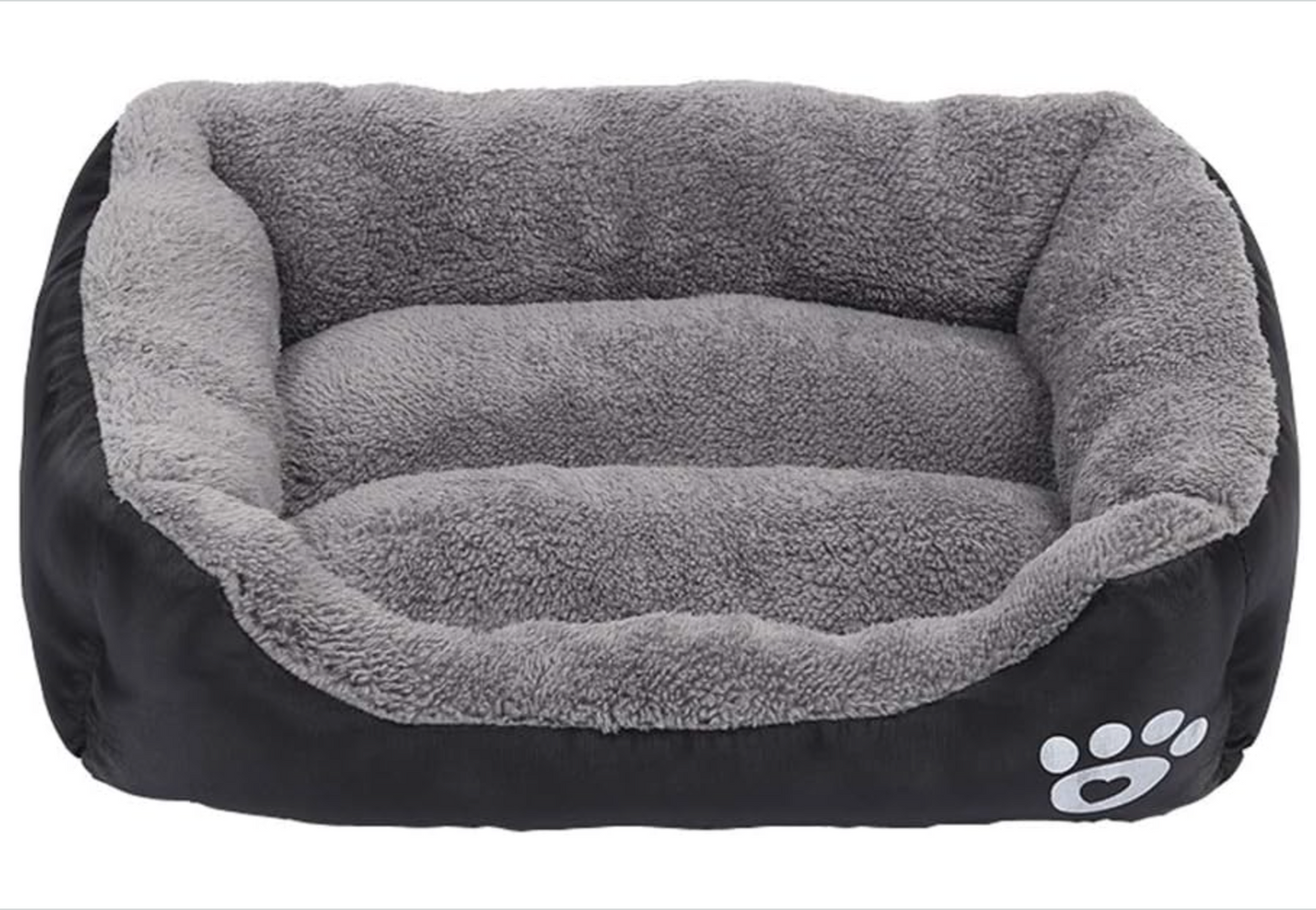 Cama Para Mascota, Impermeable Y Antideslizante - 50x40x15 cm Negro Gris
