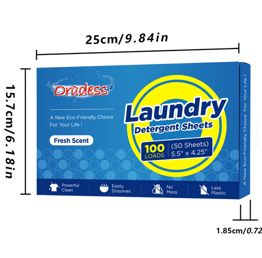 Láminas de Detergente Jabon para Lavarropas Oradess