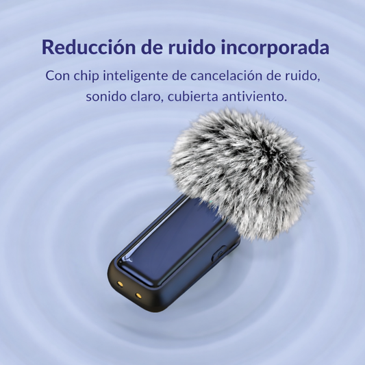 Micrófono Inalámbrico Solapero USB-C / Lightning – Grabación Profesional para iPhone y Android