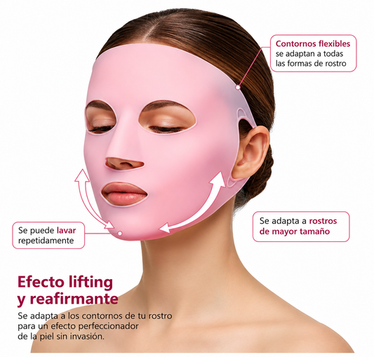 Máscara Facial Silicona 3D Reutilizable Antiage Hidratante