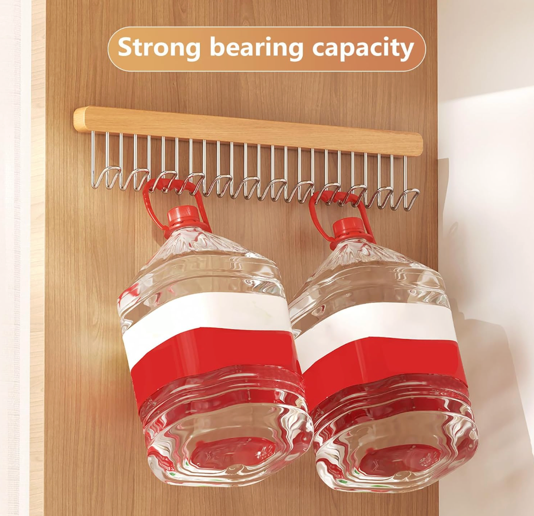 Perchero Deslizables en Madera para Placard