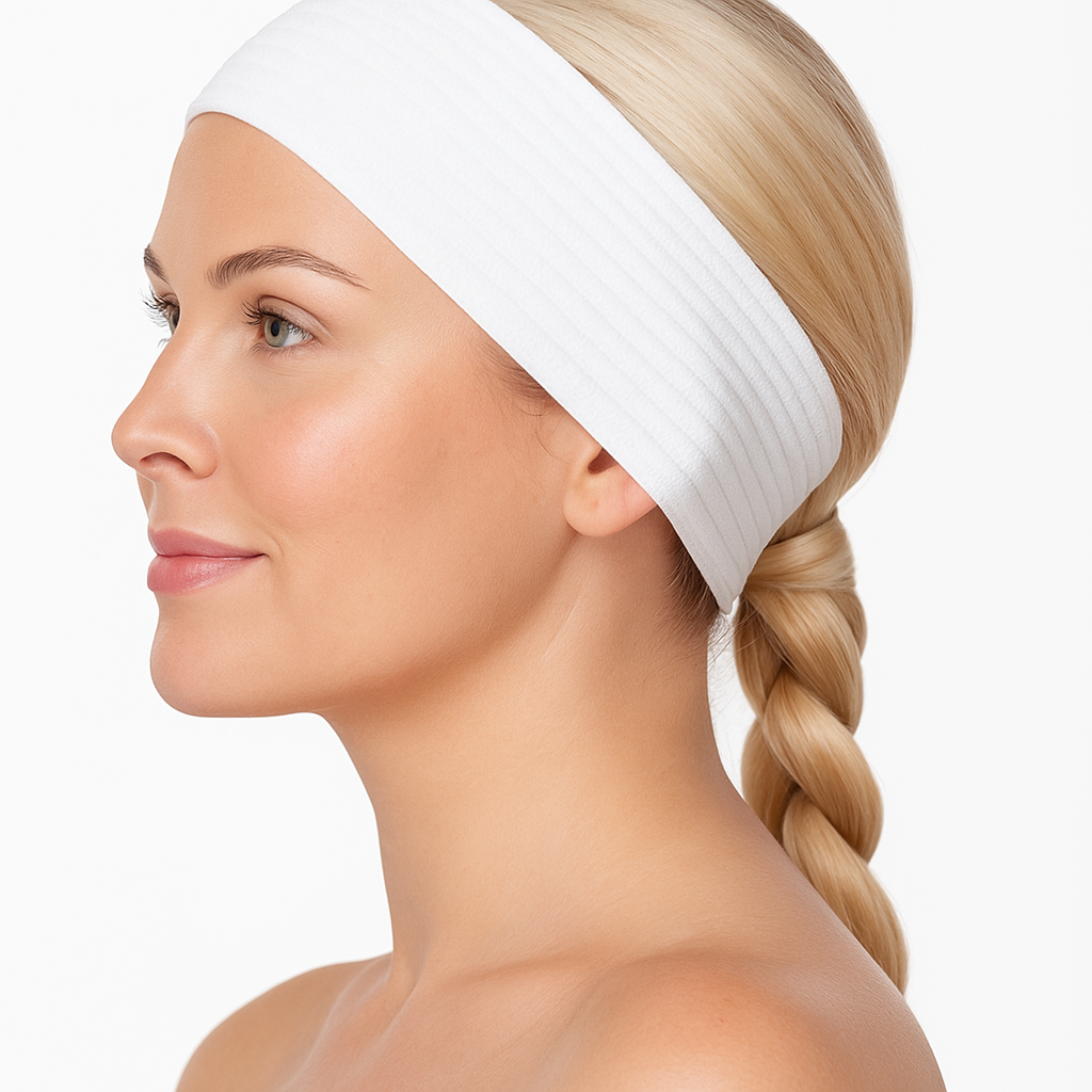Vincha Diadema Elástica Cosmetología, Maquillaje. Pack De 5 Unidades