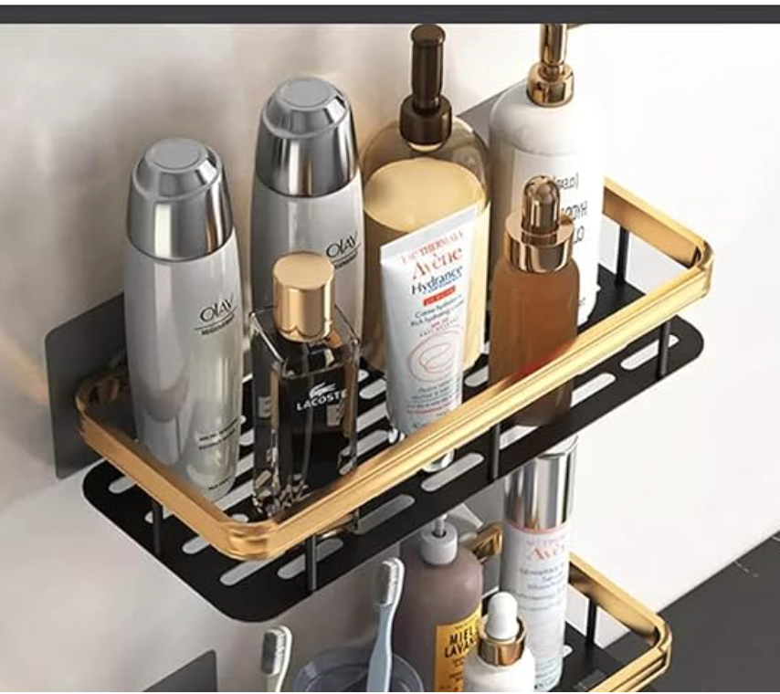 Estante Organizador De Ducha Set X 2 Baño Aluminio