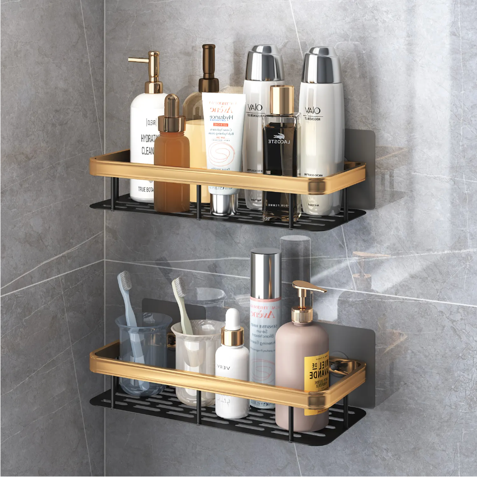 Estante Organizador De Ducha Set X 2 Baño Aluminio