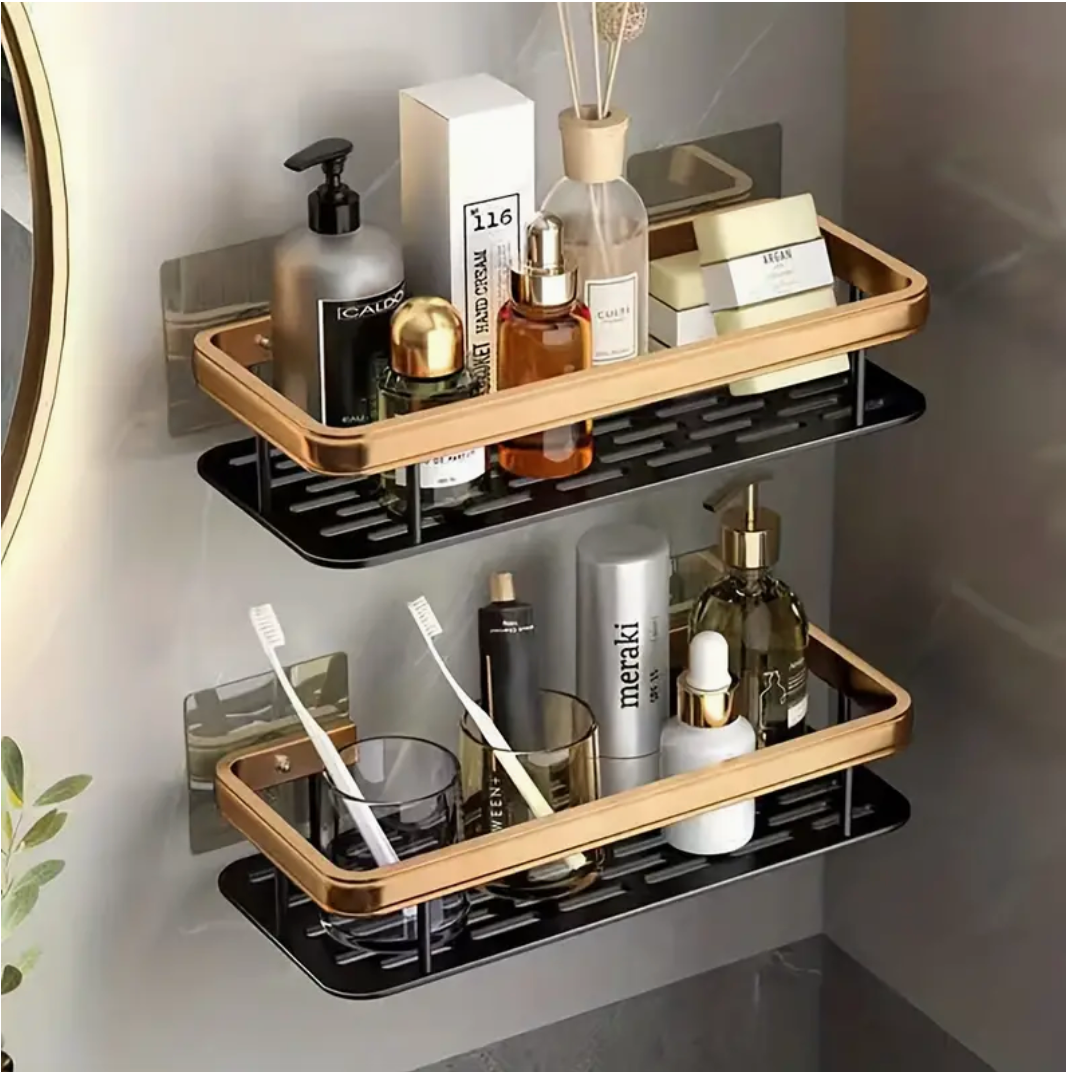 Estante Organizador De Ducha Set X 2 Baño Aluminio