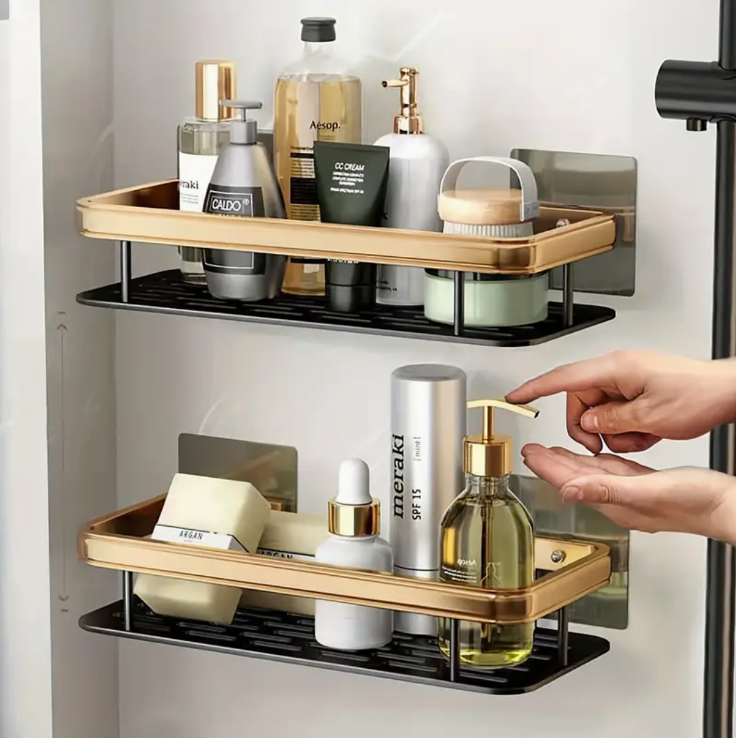 Estante Organizador De Ducha Set X 2 Baño Aluminio