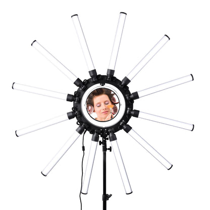 Luz Led Estrella Gigante 92cm 180W 1152 LEDs Trípode Dimmer