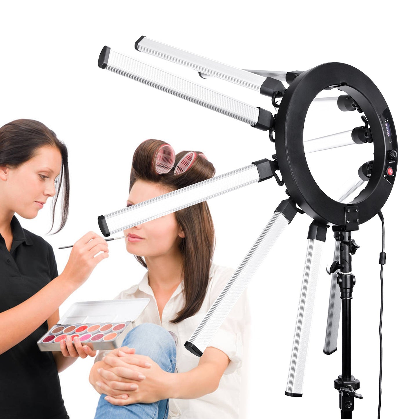 Luz Led Estrella Gigante Profesional con tripode para Maquillaje, Estudio de fotografia, etc