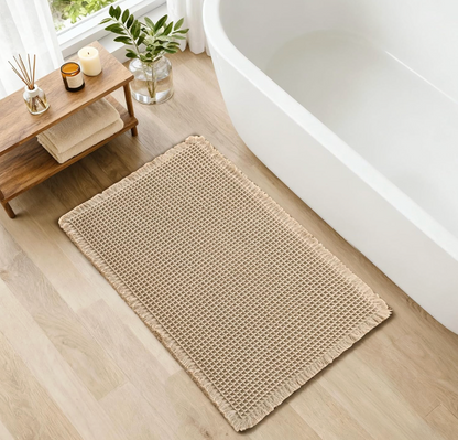 Alfombra de Baño con Diseño Gofre Super Absorbente