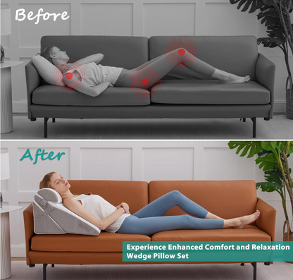 Almohadas Almohadón en Cuña Ortopédicas – 3 Piezas
