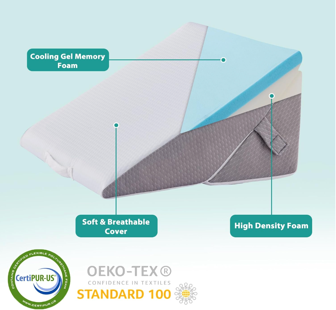 Almohadas Almohadón en Cuña Ortopédicas – 3 Piezas