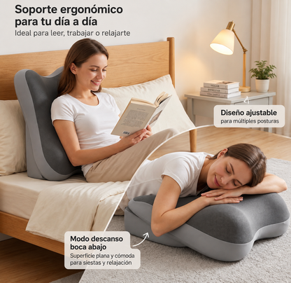 Almohada Cuña Ergonómica Ajustable Respaldo Multiangulo
