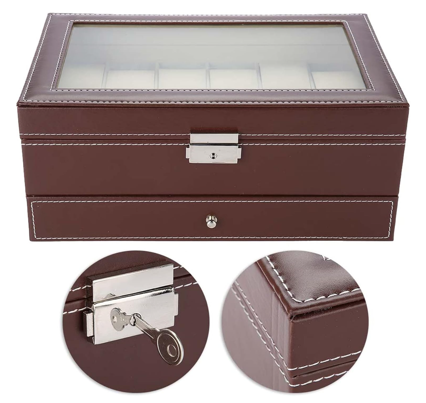 Caja Estuche de Relojes y Joyas Relojero Premium
