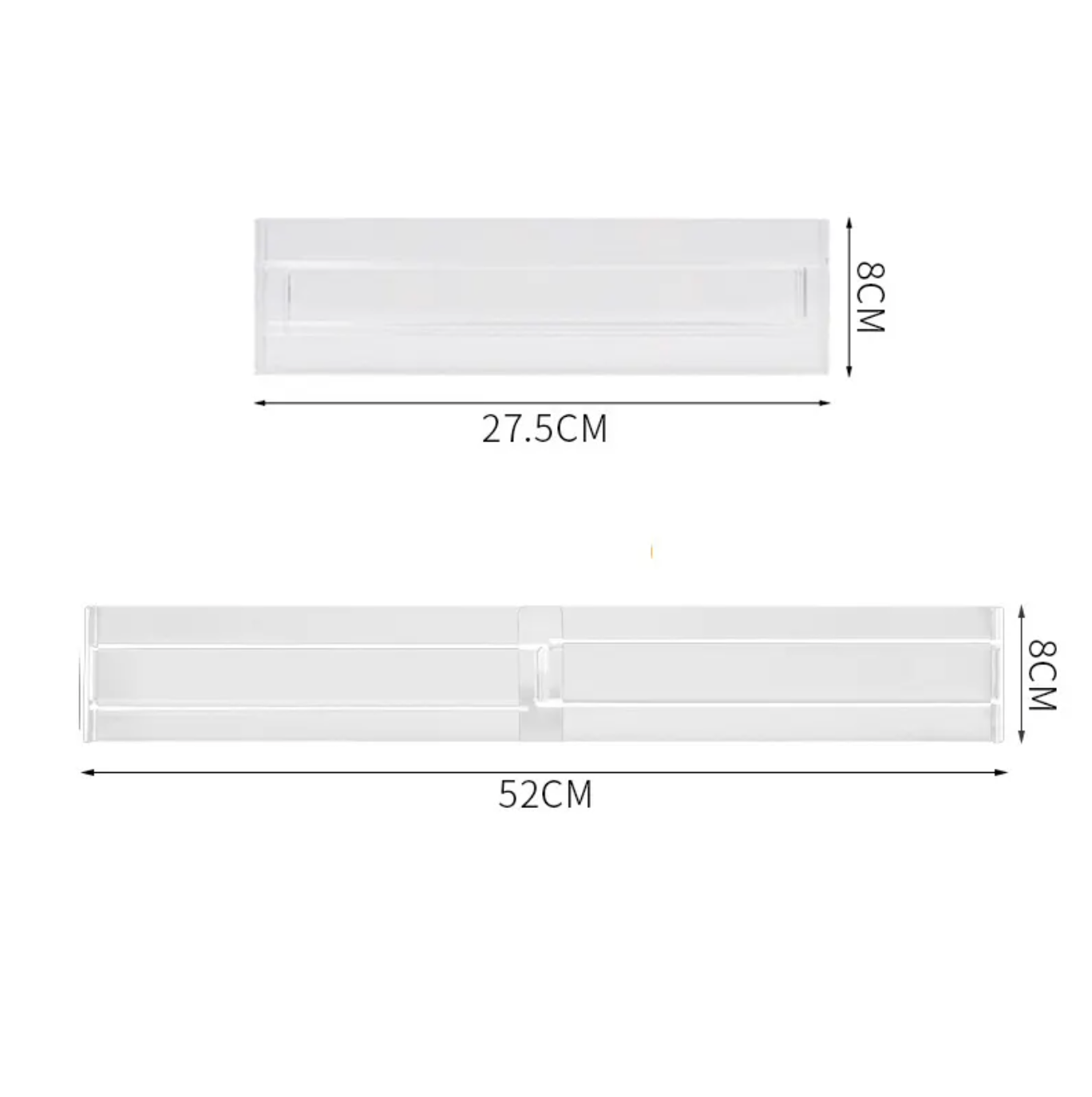 Separadores Divisores de Cajones Ajustables Set de 4