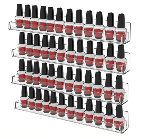 Estantes de Acrilico para Esmaltes de Uñas Set de 4
