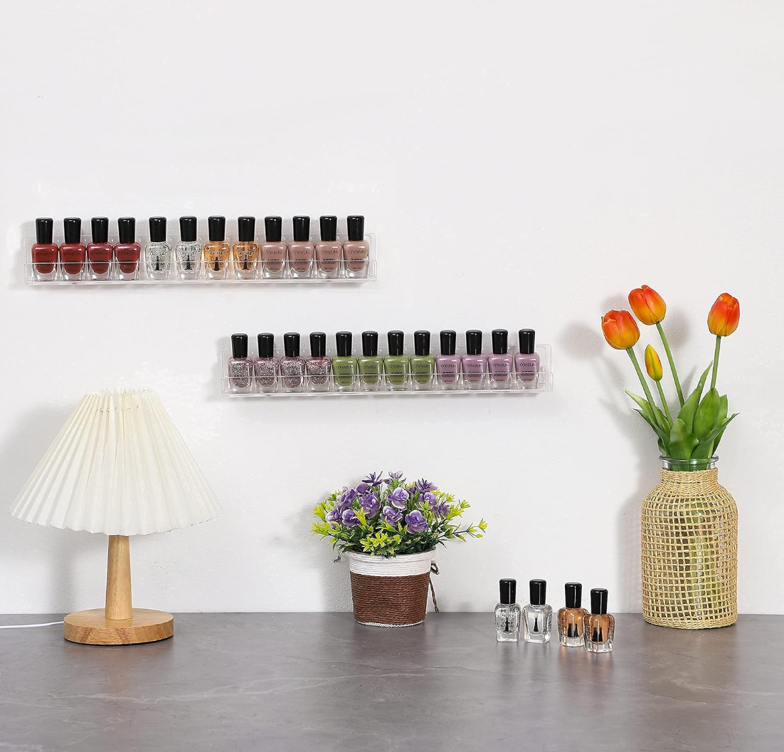 Estantes de Acrilico para Esmaltes de Uñas Set de 4