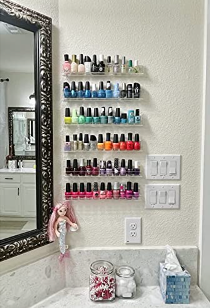 Estantes de Acrilico para Esmaltes de Uñas Set de 4