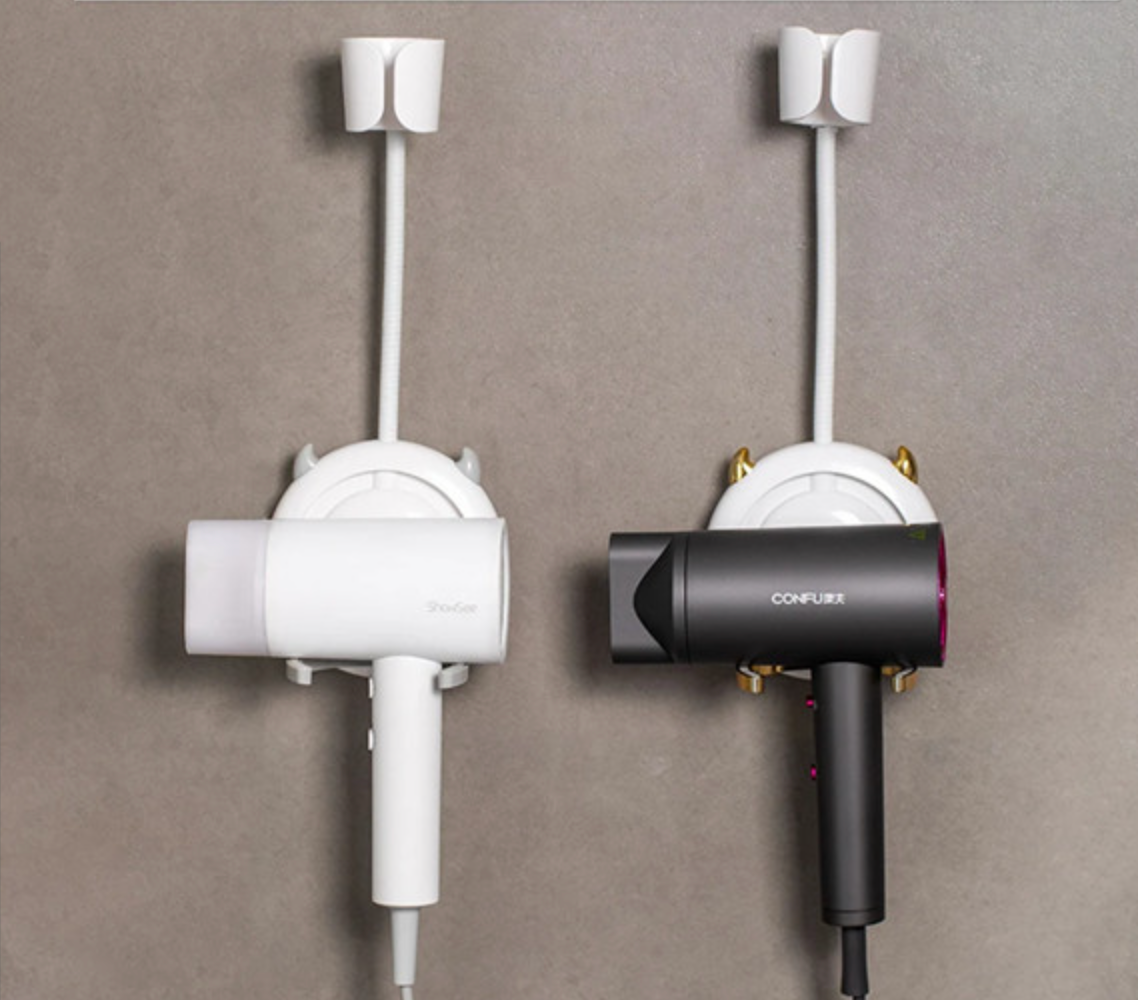 Soporte Pared Ajustable para Secador de Pelo