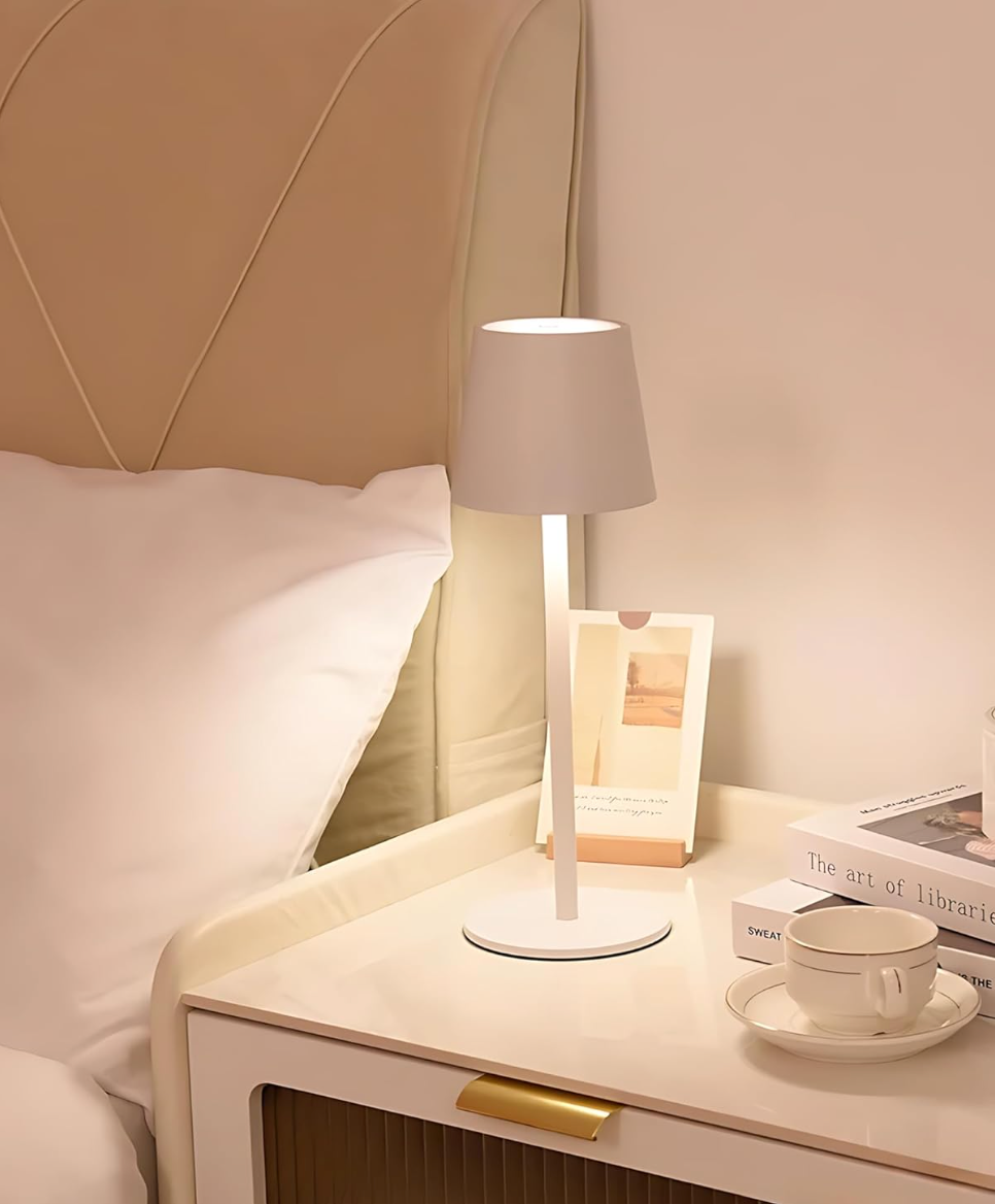 Lámpara De Mesa Led Tactil Inalambrica Recargable Usb