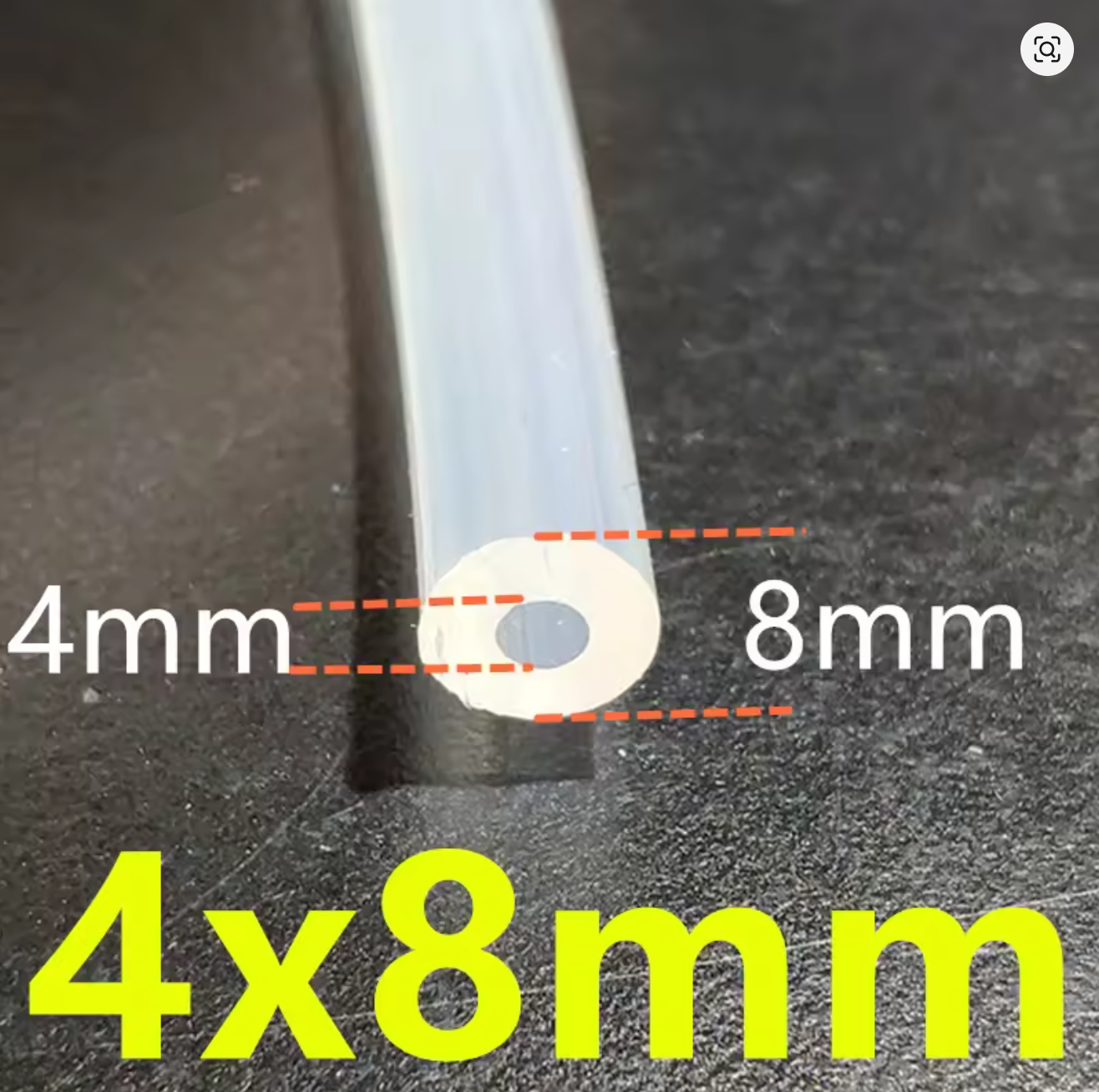 Manguera Caño De Silicona Para Puntas Diamante 1.5 Metros