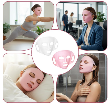 Máscara Facial Silicona 3D Reutilizable Antiage Hidratante