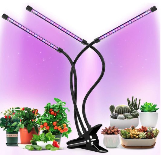 Luces de cultivo LED para plantas de interior, lámparas de encendido y apagado automático