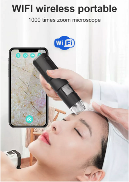 Microscopio Inalambrico WiFi Analizador de Piel y Cabello