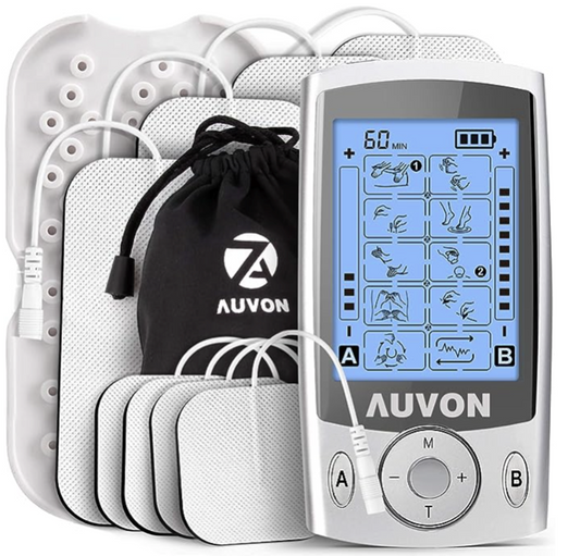 Electroestimulador Muscular Tens De Doble Canal Auvon