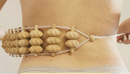 Cuerda de Masaje de Rodillos de Madera Maderoterapia