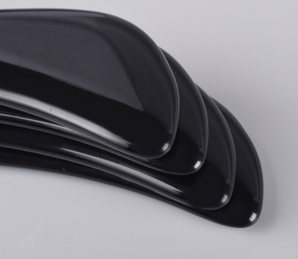 Piedra Guasha en S De Obsidiana Negra