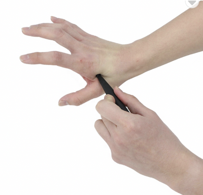 Guasha Varita De Obsidiana Negra Reflexología