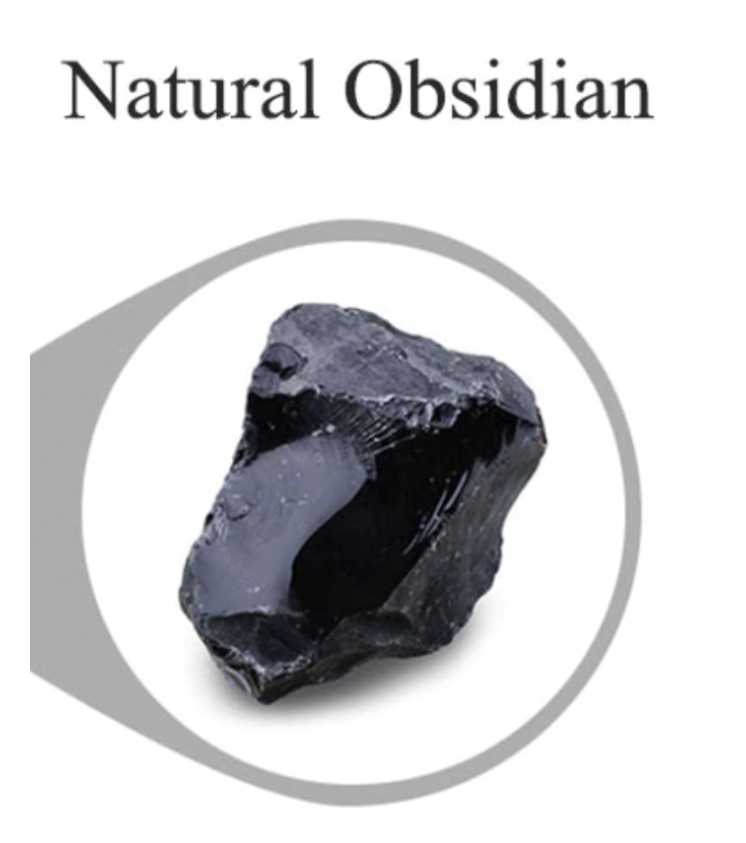 Piedra Guasha Varita De Obsidiana Negra Reflexología