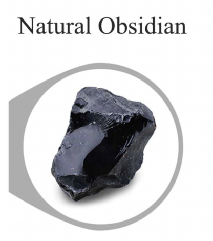 Guasha Varita De Obsidiana Negra Reflexología