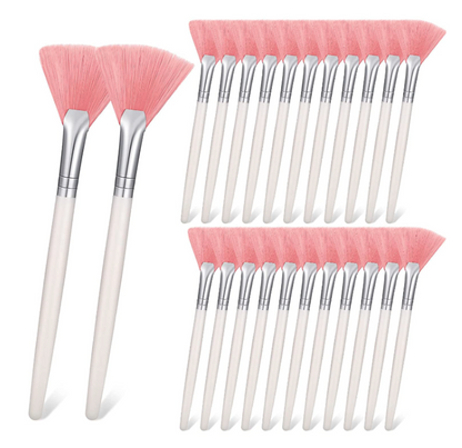 Pack De 5 Pinceles Abanico Para Aplicación De Ácidos, Máscaras