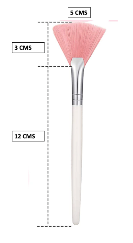 Pack de 2 Pinceles Abanico Para Aplicación De Ácidos, Máscaras