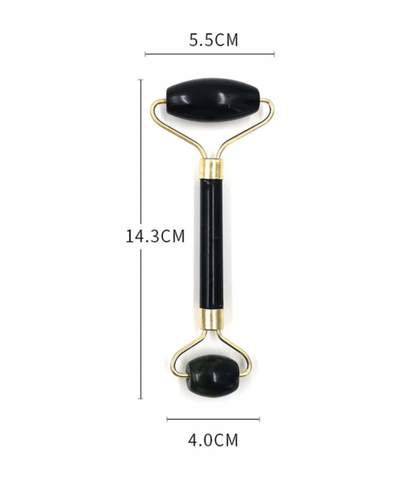 Kit Roller y Guasha de Obsidiana Negra