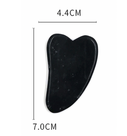 Kit Roller y Guasha de Obsidiana Negra