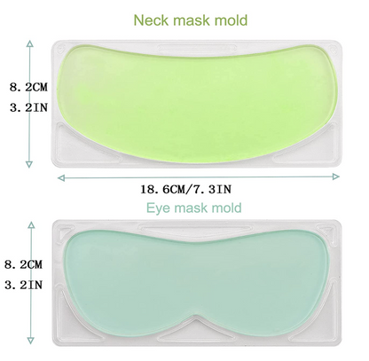9 Moldes para hacer máscaras de cuello, nariz,  labios, ojos y pecho
