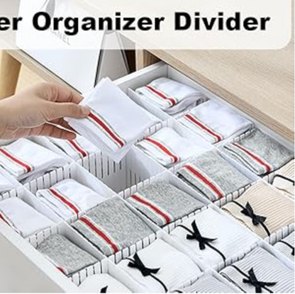 Separadores Divisores Cajón Set 4 Ajustables Cortables PP