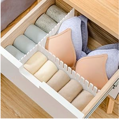 Separadores Divisores Cajón Set 4 Ajustables Cortables PP