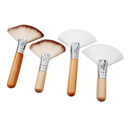 Pack de 2 Brochas Pinceles Abanico Soft