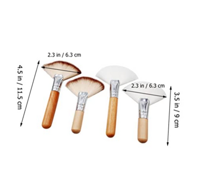 Pack de 2 Brochas Pinceles Abanico Soft
