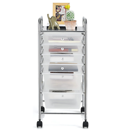 Carrito Organizador De 6 Cajones Niveles De Acero Inoxidable