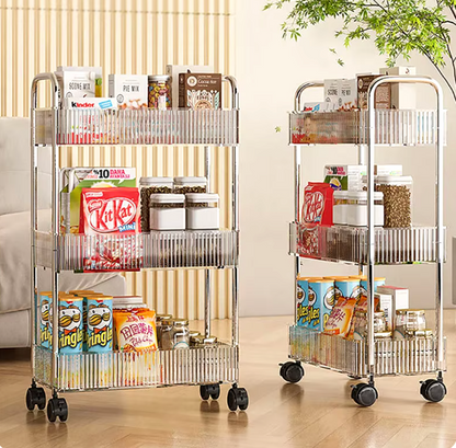 Carrito de Tres Niveles con Ruedas