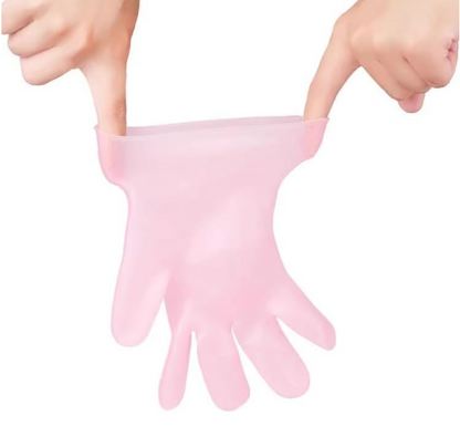 Set de Medias Calcetines y Guantes de Silicona Hidratantes