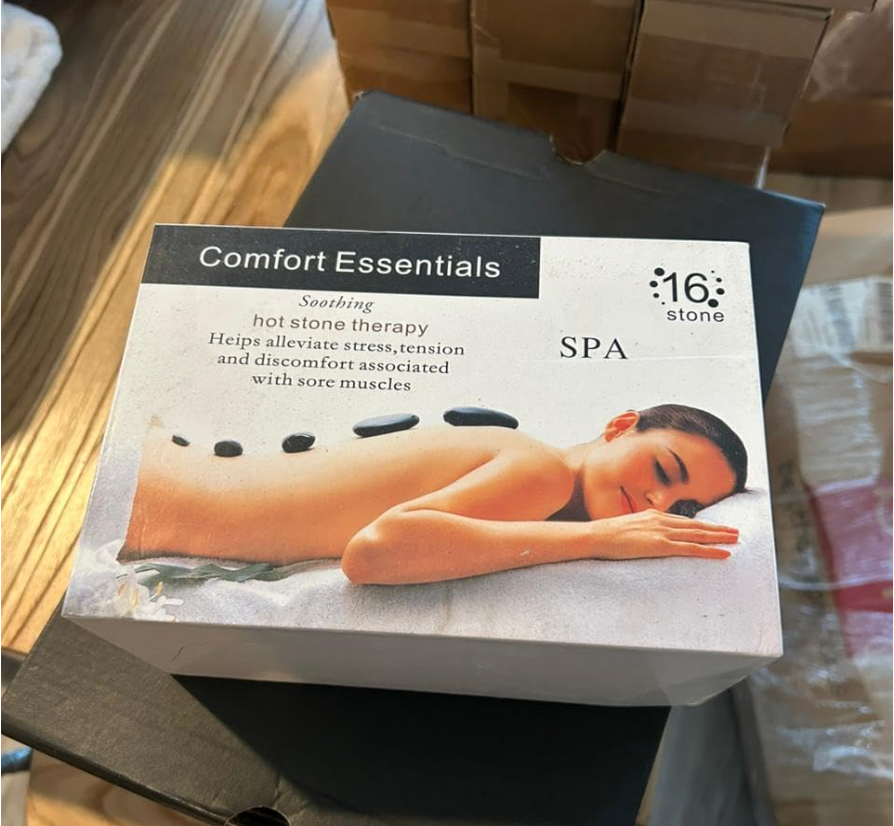 Set de 16 Piedras Calientes para Masaje